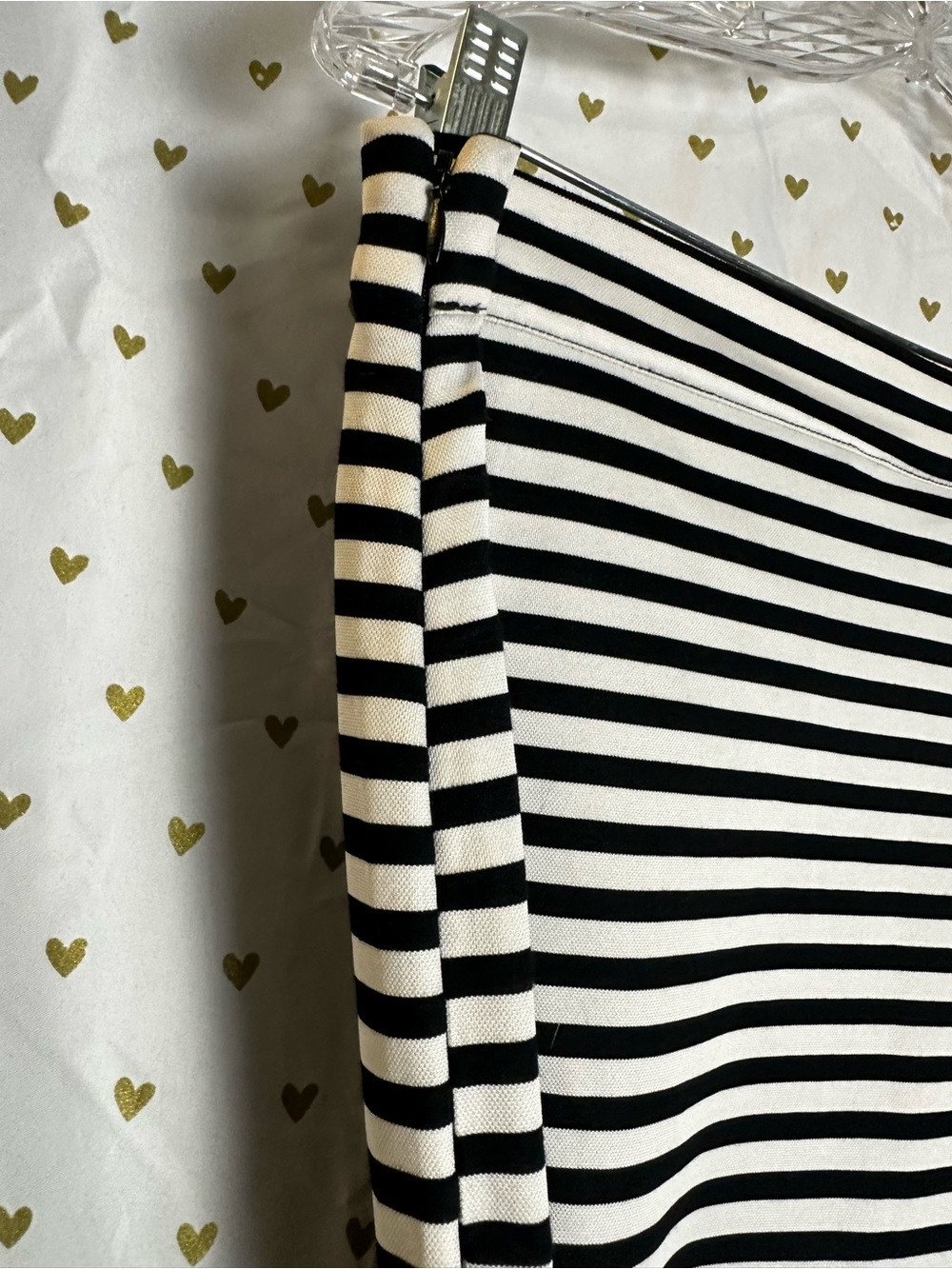 Voodoo Vixen Black and White Striped Pencil Skirt XXL NWOT Vintage style pinup - Picture 2 of 7